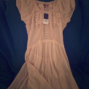 Juicy Couture Embroidered Cotton Mesh Dress